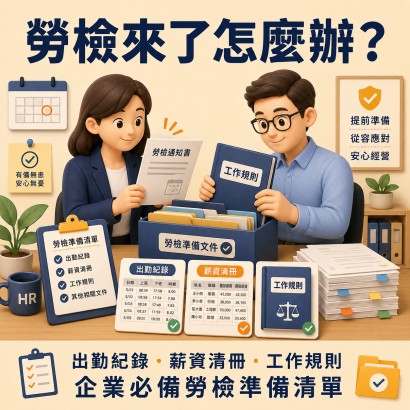 勞檢來了怎麼辦？出勤紀錄・薪資清冊・工作規則 企業必備勞檢準備清單